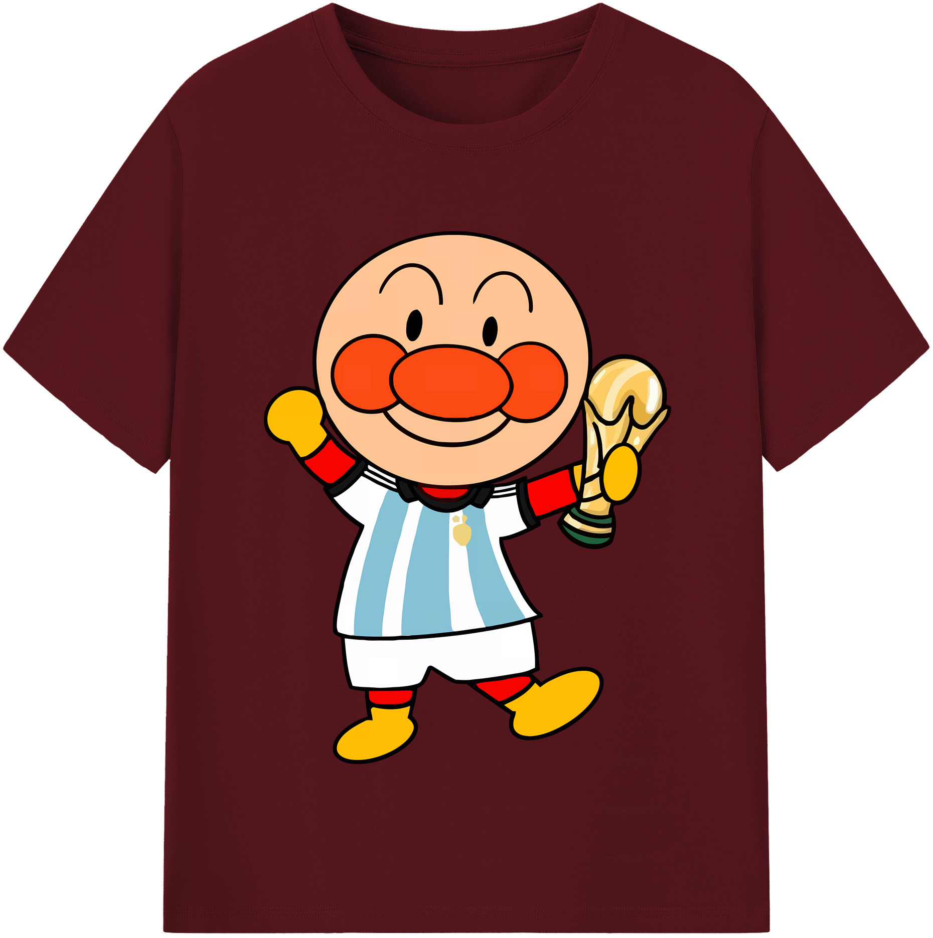 （画像用） アンパンマン Anpanman 綿100％半袖Tシャツ（フロントプリント）